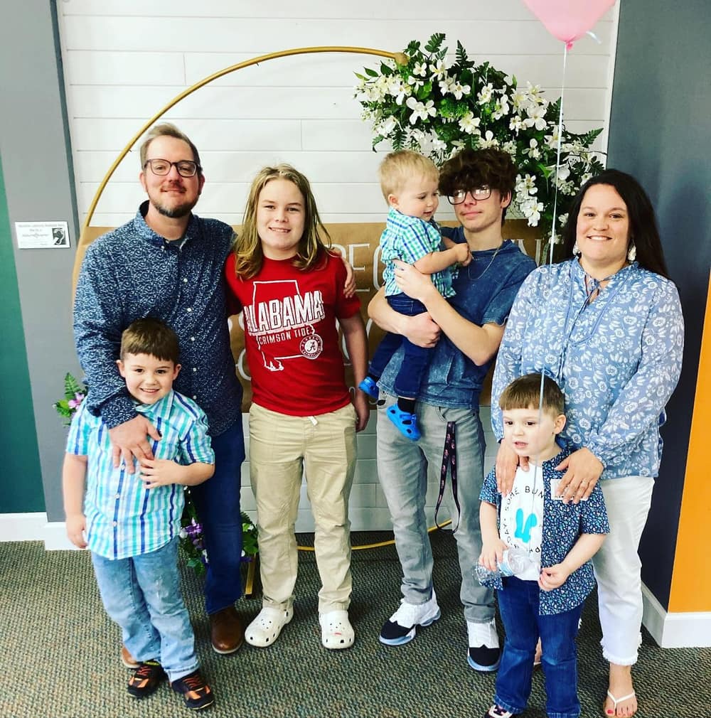 The Monroe family together
